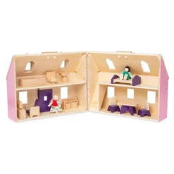 Melissa & Doug Fold And Go Wooden Dollhouse With 2 Dolls And Wooden Furniture -Learning Toys Sales GUEST 68483091 7716 494e a946 b404f96d2681