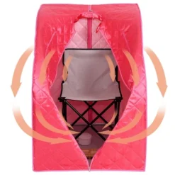 Costway 9-gear Adjustable Temperature Portable Steam Sauna W/ Herbal Box Black -Learning Toys Sales GUEST 696bd03f cff9 4354 8d06 1368a013b0ed