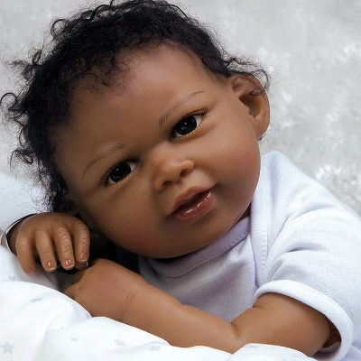 Paradise Galleries Reborn Newborn Doll In Silicone Vinyl Baby Bundles: Reaching For The Stars, 19 Inch 7-Piece Ensemble 8 Paradise Galleries Reborn Newborn Doll In Silicone Vinyl Baby Bundles: Reaching For The Stars, 19 Inch 7-Piece Ensemble - Image 6