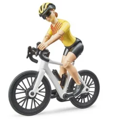 Bruder Roadster With Road Bike And Figure