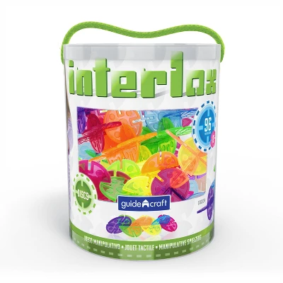 Guidecraft Interlox Discs Building Set, 96 Pieces 4 Guidecraft Interlox Discs Building Set, 96 Pieces - Image 2
