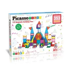 Picasso Tiles Magnetic Tile 353pc Building Set With 250 Universal Compatible Building Bricks Set -Learning Toys Sales GUEST 6f3084b7 ef27 4e07 a933 183ad6ec27af
