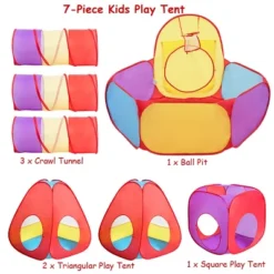 Costway 7pc Kids Ball Pit Play Tents & Tunnels Pop Up Baby Toy Gifts -Learning Toys Sales GUEST 6f664e8b 4ce4 4286 916b 4e885d363c6a