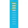 Teacher Created Resources Aqua Polka Dot 10 Pocket Chart, 14 X 46-1/2 Inches