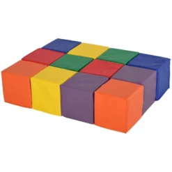 Soozier 12 Piece Soft Play Blocks Soft Foam Toy Building And Stacking Blocks Compliant Learning Toys For Toddler Baby Kids Preschool -Learning Toys Sales GUEST 7032d956 404e 4c25 a750 157c1409e844