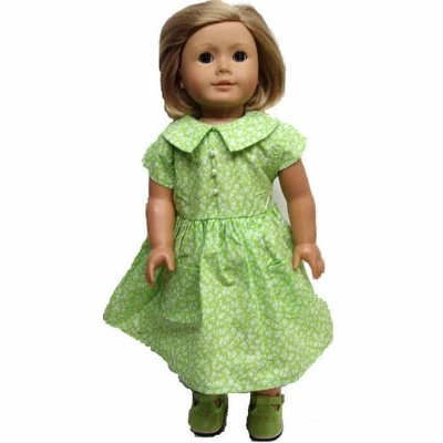 Doll Clothes Superstore Matching Designer Long Lime Dress For Girl And Dolls Size 3 4 Doll Clothes Superstore Matching Designer Long Lime Dress For Girl And Dolls Size 3 - Image 2