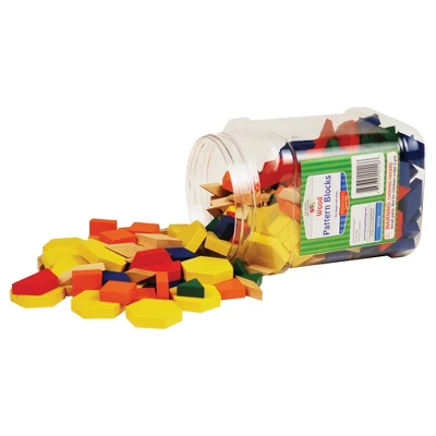 Learning Advantage Pattern Blocks, Wood, Set Of 250 3 Learning Advantage Pattern Blocks, Wood, Set Of 250