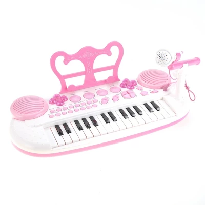 Link Link Worldwide Ready! Set! Play! 31-Key Electronic Keyboard Piano With Microphone, Musical Instrument For Kids 10 Link Link Worldwide Ready! Set! Play! 31-Key Electronic Keyboard Piano With Microphone, Musical Instrument For Kids - Image 8