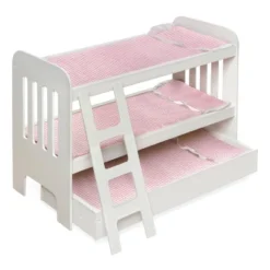 Badger Basket Trundle Doll Bunk Bed With Ladder And Free Personalization Kit - White/Pink 12 Badger Basket Trundle Doll Bunk Bed With Ladder And Free Personalization Kit - White/Pink -Learning Toys Sales GUEST 72fc6c4b ebd9 4042 b411 870874cdca18