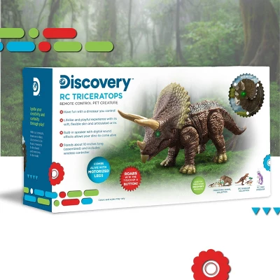 Discovery Kids Triceratops LED Infrared Remote Control (RC) Toy 9 Discovery Kids Triceratops LED Infrared Remote Control (RC) Toy - Image 7