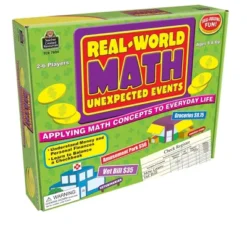 Teacher Created Resources Real World Math Game, 2 - 6 Player, 8+ Years