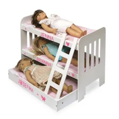 Badger Basket Trundle Doll Bunk Bed With Ladder And Free Personalization Kit - White/Pink 13 Badger Basket Trundle Doll Bunk Bed With Ladder And Free Personalization Kit - White/Pink -Learning Toys Sales GUEST 782b756a 572b 48fe 9e31 6c57e25f0c31