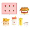Toy Time Kid's Fast Food Cheeseburger Meal Playset
