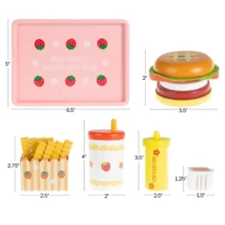 Toy Time Kid's Fast Food Cheeseburger Meal Playset