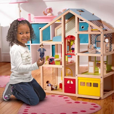 Melissa & Doug Hi-Rise Wooden Dollhouse With Furniture, Garage And Working Elevator 6 Melissa & Doug Hi-Rise Wooden Dollhouse With Furniture, Garage And Working Elevator - Image 4