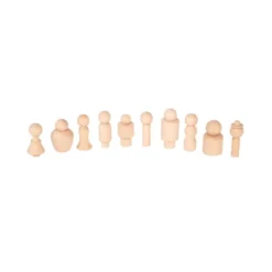 TickiT Wooden Community Figures, Set Of 10