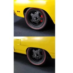 5-Spoke Wheel And Tire Set Of 4 From 1970 Plymouth Road Runner Street Fighter 6-Pack Attack 1/18 By GMP