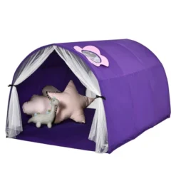 Costway Kids Bed Tent Play Tent Portable Playhouse Twin Sleeping W/Carry Bag Pink/Purple/Blue -Learning Toys Sales GUEST 7e3b4ce2 3e77 45d3 bb8d 9fbf9cfba346