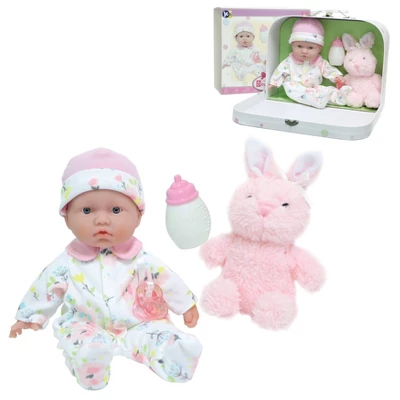 JC Toys La Baby 11" Soft Body Play Doll Body Travel Case Gift Set In Pink 5 JC Toys La Baby 11" Soft Body Play Doll Body Travel Case Gift Set In Pink - Image 3