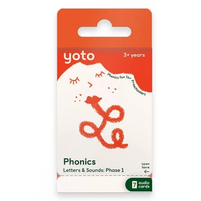 Yoto Phonics Letters And Sounds: Phase One Audio Card Collection 7pk 3 Yoto Phonics Letters And Sounds: Phase One Audio Card Collection 7pk