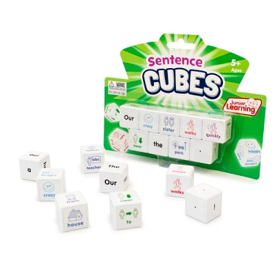 Junior Learning Sentences Cubes, Set Of 9 4 Junior Learning Sentences Cubes, Set Of 9 - Image 2