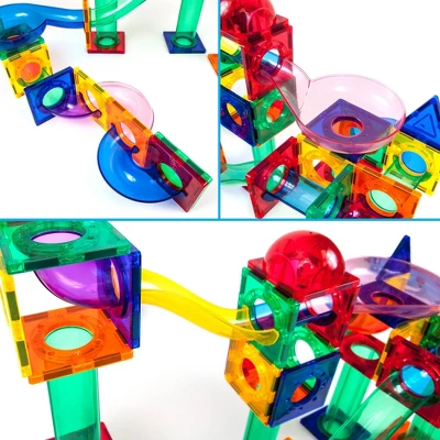 Picasso Tiles Magnetic Marble Run 70pc Building Set 7 Picasso Tiles Magnetic Marble Run 70pc Building Set - Image 5