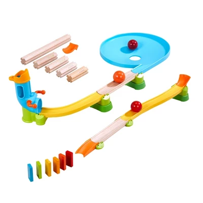 HABA Kullerbu Traffic Jam Ball Track 33 Piece Set With Funnel 3 HABA Kullerbu Traffic Jam Ball Track 33 Piece Set With Funnel