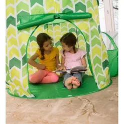 HearthSong Indoor Outdoor Two Green Pop-Up Play Tents And Two Tunnels For Kids -Learning Toys Sales GUEST 859e07e8 a81b 4866 a103 9885a2000606