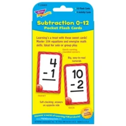 TREND Subtraction 0-12 Pocket Flash Cards 7 TREND Subtraction 0-12 Pocket Flash Cards -Learning Toys Sales GUEST 875f5d65 ef33 49f9 99cc e018ae9d2594