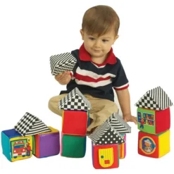 Small World Toys Knock-Knock Blocks - 16 Pieces