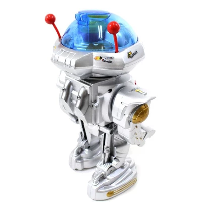 Insten Remote Control Dancing Robot With Disc Dart Launcher, Silver, 11 In 4 Insten Remote Control Dancing Robot With Disc Dart Launcher, Silver, 11 In - Image 2