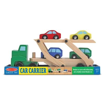 Melissa & Doug Car Carrier Truck And Cars Wooden Toy Set With 1 Truck And 4 Cars 8 Melissa & Doug Car Carrier Truck And Cars Wooden Toy Set With 1 Truck And 4 Cars - Image 6