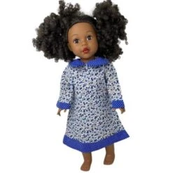 Doll Clothes Superstore Size 5 Matching Girl And Doll Blue Flower Dresses -Learning Toys Sales GUEST 8ca36763 cd75 4dae a062 cd1e6917b61a