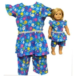 Doll Clothes Superstore Matching Girl And Doll Pajamas Size 8