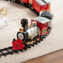 Qaba Sounds & Lights Christmas Tree Train Set For Under The Tree With Large Tracks, North Pole Express Train Set Holiday Toy For Kids, Christmas Gift -Learning Toys Sales GUEST 8ec514bc 23cd 4be6 95b1 ce13ae490aef