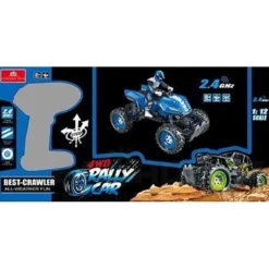 Remote Off Road Quad Bike ATV 4WD Rally Car 1:12 Scale Channel RC 2.4 GHz Radio