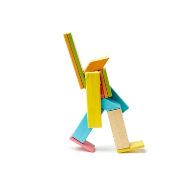 Tegu Magnetic Wooden Blocks, 14-Piece Set, Tints 4 Tegu Magnetic Wooden Blocks, 14-Piece Set, Tints - Image 2