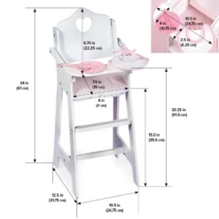 Badger Basket Doll High Chair With Accessories And Free Personalization Kit - White/Pink/Gingham 19 Badger Basket Doll High Chair With Accessories And Free Personalization Kit - White/Pink/Gingham -Learning Toys Sales GUEST 90a4778e ed50 41ec 8eb1 3258ca56c74e