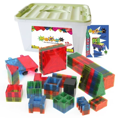 Magnet Tiles Mag-Genius Magna Award Winning Building Magnetic Toy 199pc 3 Magnet Tiles Mag-Genius Magna Award Winning Building Magnetic Toy 199pc