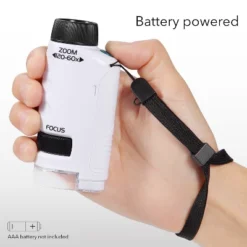 Dartwood Pocket Microscope - Mini Portable Microscope For Kids & Adults With LED - 60x-120x Magnification (2 Pack, White) -Learning Toys Sales GUEST 9148e98f 5927 4056 b474 0da1ac38b6dd