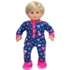 Sophia’s Hot Cocoa Pajama Onesie With Fuzzy Slippers For 15” Baby Dolls, Navy/Hot Pink -Learning Toys Sales GUEST 91cc005e 2e51 4708 9f0a 76045446f34b