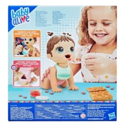Baby Alive Lil Snacks Baby Doll - Brown Hair -Learning Toys Sales GUEST 933ef443 97af 4877 8e10 a32455dd56c7
