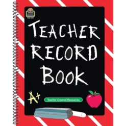 Teacher Created Resources Chalkboard Teacher Record Book, Pack Of 6