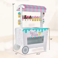Costway Kid's Ice Cream Cart Food Trunk Play Toy Set With Display Rack & Accessories -Learning Toys Sales GUEST 9636d109 2898 4e4d 908e 9f6e77c4b102
