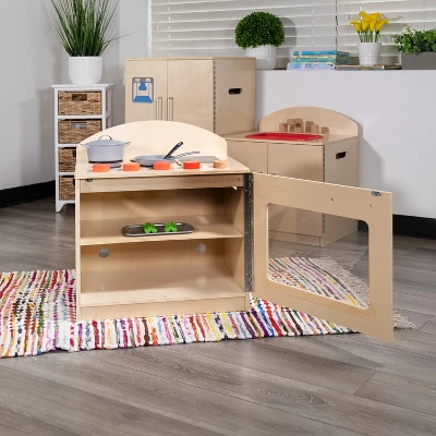 Flash Furniture Children's Wooden Kitchen Stove For Commercial Or Home Use - Safe, Kid Friendly Design 8 Flash Furniture Children's Wooden Kitchen Stove For Commercial Or Home Use - Safe, Kid Friendly Design - Image 6