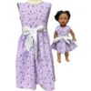 Doll Clothes Superstore Size 4 Matching Girl And Doll Long Purple Flower Dresses -Learning Toys Sales GUEST 9c55b9a4 bc17 411f 8dac 4e2a9eb77609
