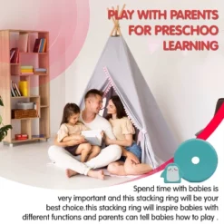 Leo & Friends Penguin Stacking Toddler Ring Tower -Learning Toys Sales GUEST a06a4f1b 57ac 4e10 a364 620c17bf3b56