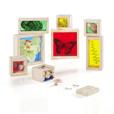Guidecraft Primary Treasure Blocks - Set Of 8 3 Guidecraft Primary Treasure Blocks - Set Of 8