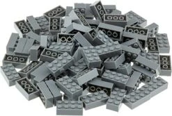 Strictly Briks Classic Bricks 96 Piece 2x4 Gray Building Brick Creative Play Set - 100% Compatible With All Major Brick Brands