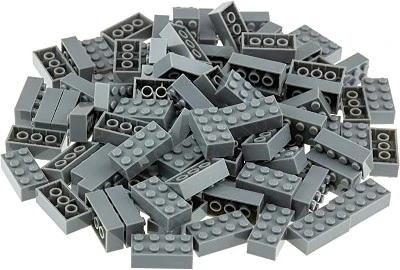 Strictly Briks Classic Bricks 96 Piece 2x4 Gray Building Brick Creative Play Set - 100% Compatible With All Major Brick Brands 3 Strictly Briks Classic Bricks 96 Piece 2x4 Gray Building Brick Creative Play Set - 100% Compatible With All Major Brick Brands